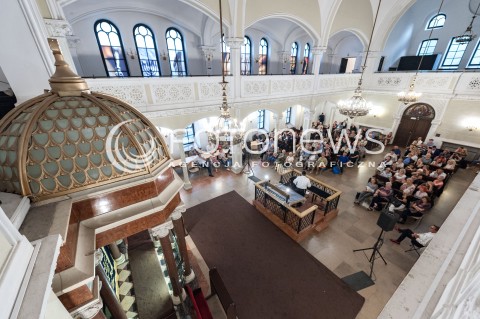  02.09.2018 WARSZAWA<br />STO PYTAN DO RABINA SPOTKANIE Z MICHAELEM SCHUDRICHEM NACZELNYM RABINEM POLSKI<br />N/Z MICHAEL SCHUDRICH<br /> 