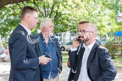  03.09.2018 WARSZAWA<br />PREZENTACJA JEDYNEK SLD LEWICA RAZEM DO RADY WARSZAWY<br />N/Z ANDRZEJ ROZENEK SEBASTIAN WIERZBICKI<br /> 
