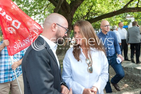  03.09.2018 WARSZAWA<br />PREZENTACJA JEDYNEK SLD LEWICA RAZEM DO RADY WARSZAWY<br />N/Z SEBASTIAN WIERZBICKI MONIKA JARUZELSKA<br /> 