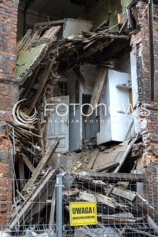  03.09.2018 WARSZAWA<br />ZAWALONA KAMIENICA PRZY POZNANSKIEJ<br />N/Z KAMIENICA<br /> 