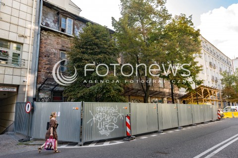  03.09.2018 WARSZAWA<br />ZAWALONA KAMIENICA PRZY POZNANSKIEJ<br />N/Z KAMIENICA<br /> 