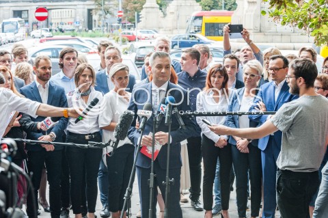  04.09.2018 WARSZAWA<br />KONFERENCJA PRASOWA ROBERTA BIEDRONIA<br />N/Z ROBERT BIEDRON<br /> 