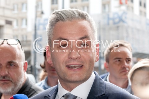  04.09.2018 WARSZAWA<br />KONFERENCJA PRASOWA ROBERTA BIEDRONIA<br />N/Z ROBERT BIEDRON<br /> 