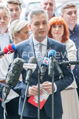  04.09.2018 WARSZAWA<br />KONFERENCJA PRASOWA ROBERTA BIEDRONIA<br />N/Z ROBERT BIEDRON<br /> 