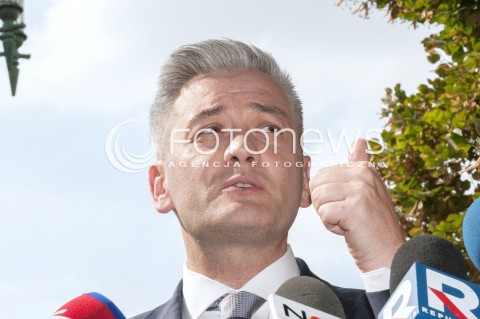  04.09.2018 WARSZAWA<br />KONFERENCJA PRASOWA ROBERTA BIEDRONIA<br />N/Z ROBERT BIEDRON<br /> 