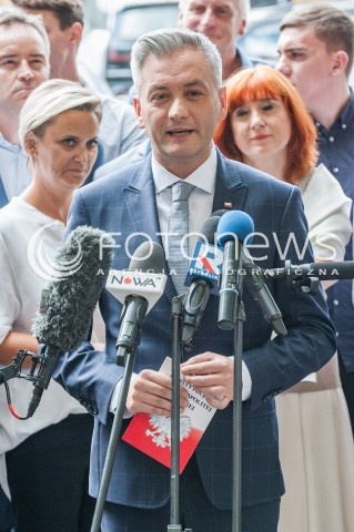  04.09.2018 WARSZAWA<br />KONFERENCJA PRASOWA ROBERTA BIEDRONIA<br />N/Z ROBERT BIEDRON<br /> 