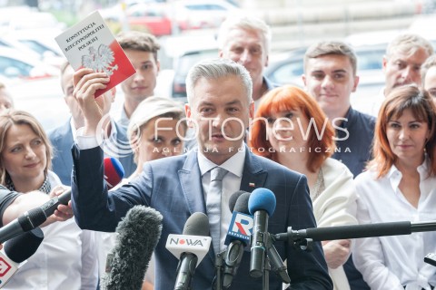  04.09.2018 WARSZAWA<br />KONFERENCJA PRASOWA ROBERTA BIEDRONIA<br />N/Z ROBERT BIEDRON<br /> 