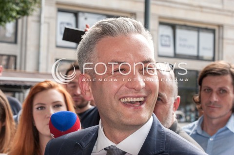  04.09.2018 WARSZAWA<br />KONFERENCJA PRASOWA ROBERTA BIEDRONIA<br />N/Z ROBERT BIEDRON<br /> 