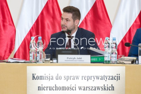  04.09.2018 WARSZAWA<br />POSIEDZENIE KOMISJI DO SPRAW REPRYWATYZACJI NIERUCHOMOSCI WARSZAWSKICH<br />KOMISJA WERYFIKACYJNA<br />N/Z PATRYK JAKI<br /> 