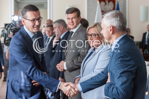  04.09.2018 WARSZAWA<br />POSIEDZENIE RADY MINISTROW<br />N/Z PREMIER MATEUSZ MORAWIECKI MAREK ZAGORSKI BEATA KEMPA WITOLD BANKA<br /> 