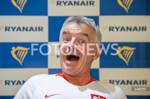  05.09.2018 WARSZAWA<br />KONFERENCJA RYANAIR W WARSZAWIE<br />N/Z MICHAEL O'LEARY<br /> 