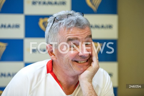 05.09.2018 WARSZAWA<br />KONFERENCJA RYANAIR W WARSZAWIE<br />N/Z MICHAEL O'LEARY<br /> 