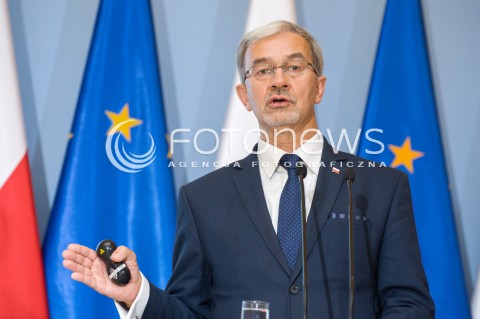Konferencja ministra inwestycji i rozwoju Jerzego Kwiecińskiego w Warszawie
