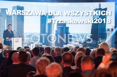  08.09.2018 WARSZAWA<br />KONWENCJA KOALICJI OBYWATELSKIEJ<br />N/Z RAFAL TRZASKOWSKI<br /> 