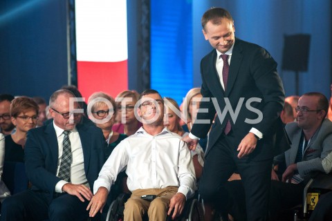  08.09.2018 WARSZAWA<br />KONWENCJA KOALICJI OBYWATELSKIEJ<br />N/Z KUBA JAKUB HARTWICH SLAWOMIR NITRAS<br /> 