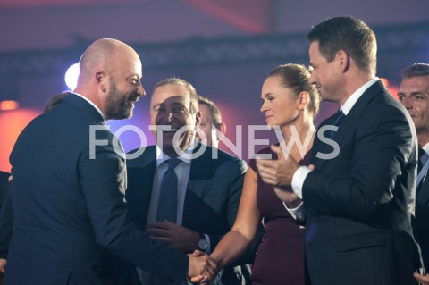  08.09.2018 WARSZAWA<br />KONWENCJA KOALICJI OBYWATELSKIEJ<br />N/Z JACEK SUTRYK GRZEGORZ SCHETYNA BARBARA NOWACKA RAFAL TRZASKOWSKI<br /> 