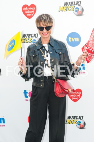  09.09.2018 WARSZAWA<br />
WIELKI MECZ TVN VS WOSP<br />
N/Z KATARZYNA SOKOLOWSKA<br />
 