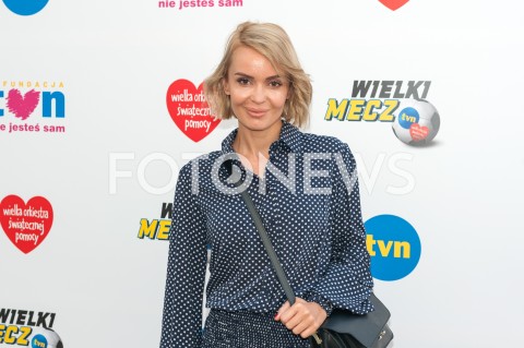  09.09.2018 WARSZAWA<br />
WIELKI MECZ TVN VS WOSP<br />
N/Z EWELINA RYDZYNSKA<br />
 