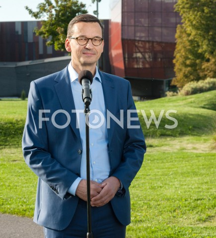  10.09.2018 WARSZAWA<br />KONFERENCJA PREMIERA MATEUSZA MORAWIECKIEGO ORAZ BYLEGO MISTRZA SWIATA W FORMULE 1 MIKI HAKKINENA<br />N/Z PREMIER MATEUSZ MORAWIECKI <br /> 