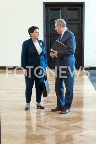  11.09.2018 WARSZAWA<br />POSIEDZENIE RADY MINISTROW<br />N/Z HENRYK KOWALCZYK BEATA SZYDLO<br /> 