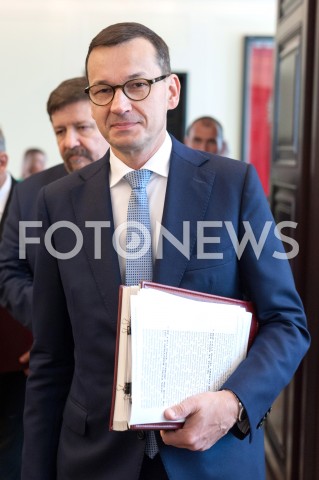  11.09.2018 WARSZAWA<br />POSIEDZENIE RADY MINISTROW<br />N/Z PREMIER MATEUSZ MORAWIECKI<br /> 