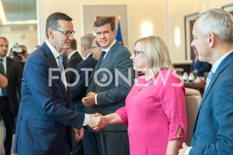  11.09.2018 WARSZAWA<br />POSIEDZENIE RADY MINISTROW<br />N/Z PREMIER MATEUSZ MORAWIECKI BEATA KEMPA WITOLD BANKA<br /> 