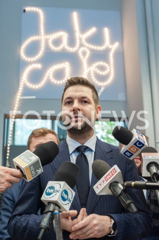  11.09.2018 WARSZAWA<br />KONFERENCJA PATRYKA JAKIEGO W JAKICAFE<br />N/Z PATRYK JAKI<br /> 