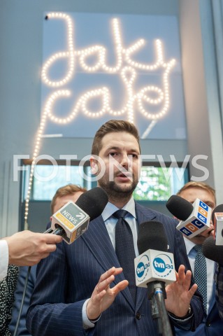  11.09.2018 WARSZAWA<br />KONFERENCJA PATRYKA JAKIEGO W JAKICAFE<br />N/Z PATRYK JAKI<br /> 