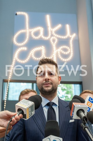  11.09.2018 WARSZAWA<br />KONFERENCJA PATRYKA JAKIEGO W JAKICAFE<br />N/Z PATRYK JAKI<br /> 