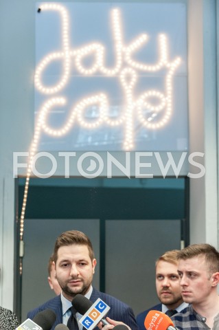  11.09.2018 WARSZAWA<br />KONFERENCJA PATRYKA JAKIEGO W JAKICAFE<br />N/Z PATRYK JAKI<br /> 