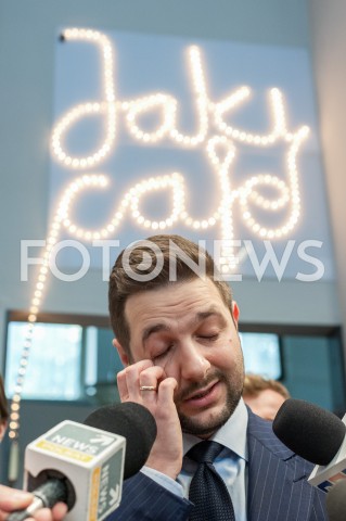  11.09.2018 WARSZAWA<br />KONFERENCJA PATRYKA JAKIEGO W JAKICAFE<br />N/Z PATRYK JAKI<br /> 