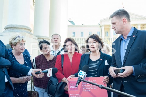  12.09.2018 WARSZAWA<br />KONFERENCJA POLITYKOW SLD<br />N/Z ANNA MARIA ZUKOWSKA MALGORZATA SEKULA SZMAJDZINSKA ANDRZEJ ROZENEK DANUTA WANIEK<br /> 