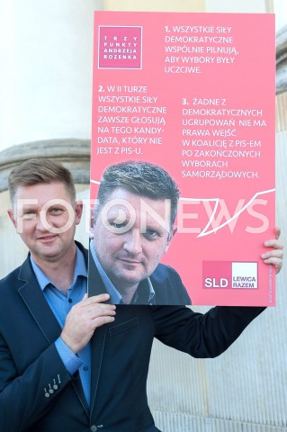  12.09.2018 WARSZAWA<br />KONFERENCJA POLITYKOW SLD<br />N/Z ANDRZEJ ROZENEK<br /> 