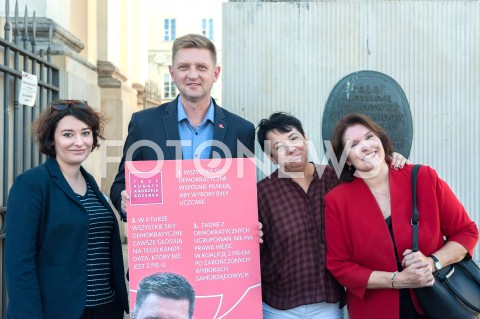  12.09.2018 WARSZAWA<br />KONFERENCJA POLITYKOW SLD<br />N/Z ANNA MARIA ZUKOWSKA MALGORZATA SEKULA SZMAJDZINSKA ANDRZEJ ROZENEK<br /> 