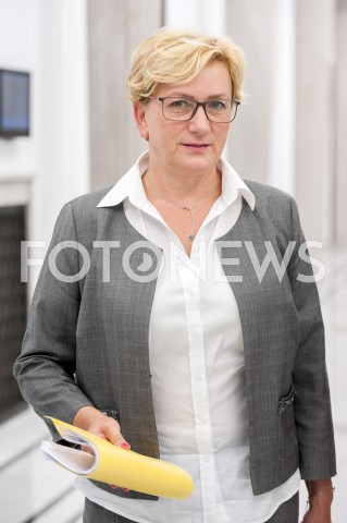 13.09.2018 WARSZAWA SEJM<br />POSIEDZENIE SEJMU<br />N/Z JOZEFA SZCZUREK ZELAZKO<br /> 