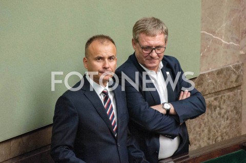  13.09.2018 WARSZAWA SEJM<br />POSIEDZENIE SEJMU<br />N/Z GRZEGORZ FURGO NORBERT OBRYCKI<br /> 