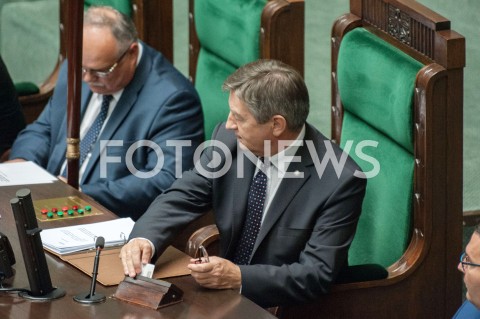  13.09.2018 WARSZAWA SEJM<br />POSIEDZENIE SEJMU<br />N/Z MAREK KUCHCINSKI<br /> 