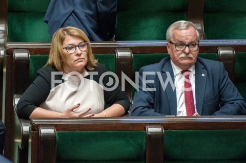  13.09.2018 WARSZAWA SEJM<br />POSIEDZENIE SEJMU<br />N/Z BEATA MAZUREK LEONARD KRASULSKI<br /> 