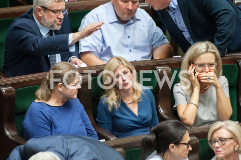  13.09.2018 WARSZAWA SEJM<br />POSIEDZENIE SEJMU<br />N/Z KRYSTYNA PAWLOWICZ MALGORZATA WASSERMANN IWONA ARENT<br /> 