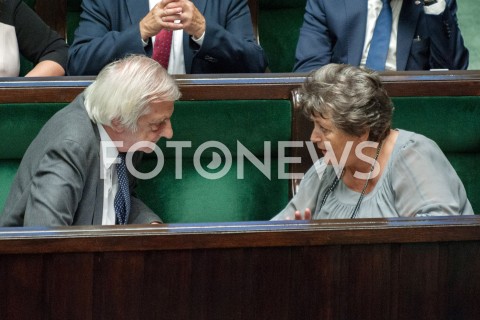  13.09.2018 WARSZAWA SEJM<br />POSIEDZENIE SEJMU<br />N/Z RYSZARD TERLECKI GABRIELA MASLOWSKA<br /> 