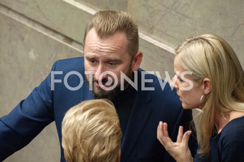  13.09.2018 WARSZAWA SEJM<br />POSIEDZENIE SEJMU<br />N/Z PIOTR MARZEC LIROY JOANNA SCHMIDT<br /> 