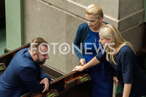  13.09.2018 WARSZAWA SEJM<br />POSIEDZENIE SEJMU<br />N/Z PIOTR MARZEC LIROY JOANNA SCHMIDT JOANNA SCHEURING WIELGUS<br /> 