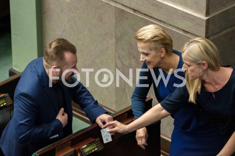  13.09.2018 WARSZAWA SEJM<br />POSIEDZENIE SEJMU<br />N/Z PIOTR MARZEC LIROY JOANNA SCHMIDT JOANNA SCHEURING WIELGUS<br /> 