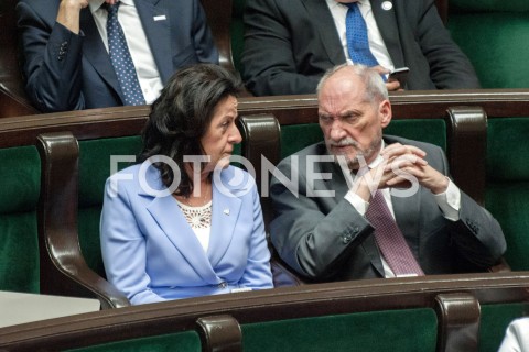  13.09.2018 WARSZAWA SEJM<br />POSIEDZENIE SEJMU<br />N/Z ANNA PALUCH ANTONI MACIEREWICZ<br /> 