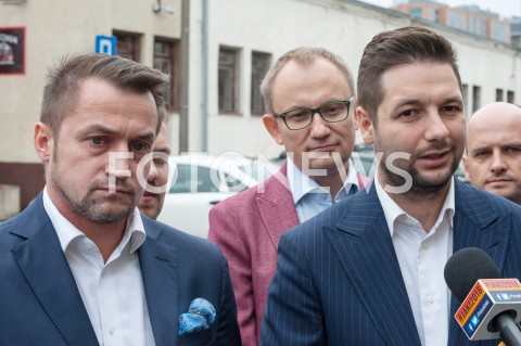  15.09.2018 WARSZAWA<br />PATRYK JAKI ZAPREZENTOWAL SWOJEGO KANDYDATA NA WICEPREZYDENTA WARSZAWY<br />N/Z PATRYK JAKI PIOTR GUZIAL<br /> 