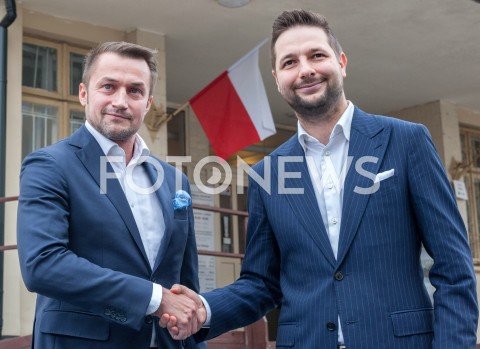  15.09.2018 WARSZAWA<br />PATRYK JAKI ZAPREZENTOWAL SWOJEGO KANDYDATA NA WICEPREZYDENTA WARSZAWY<br />N/Z PATRYK JAKI PIOTR GUZIAL<br /> 