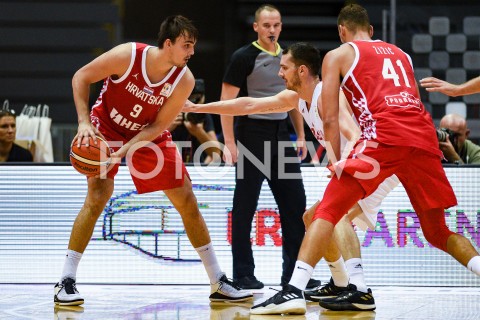  17.09.2018 GDANSK<br />
KOSZYKOWKA - KWALIFIKACJE DO MISTRZOSTW SWIATA FIBA 2019<br />
BASKETBALL - THE FIBA WORLD CUP 2019 QUALIFIERS<br />
POLSKA - CHORWACJA<br />
(poland - croatia)<br />
N/Z DARIO SARIC AARON CEL<br />
 