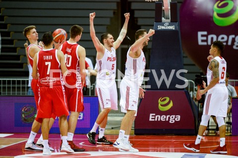  17.09.2018 GDANSK<br />
KOSZYKOWKA - KWALIFIKACJE DO MISTRZOSTW SWIATA FIBA 2019<br />
BASKETBALL - THE FIBA WORLD CUP 2019 QUALIFIERS<br />
POLSKA - CHORWACJA<br />
(poland - croatia)<br />
N/Z AARON CEL AJ SLAUGHTER ZWYCIESTWO RADOSC<br />
 