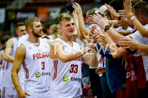  17.09.2018 GDANSK<br />
KOSZYKOWKA - KWALIFIKACJE DO MISTRZOSTW SWIATA FIBA 2019<br />
BASKETBALL - THE FIBA WORLD CUP 2019 QUALIFIERS<br />
POLSKA - CHORWACJA<br />
(poland - croatia)<br />
N/Z MICHAL SOKOLOWSKI KAROL GRUSZECKI RADOSC EMOCJE WYGRANA KIBICE<br />
 