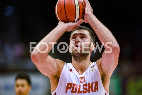  17.09.2018 GDANSK<br />
KOSZYKOWKA - KWALIFIKACJE DO MISTRZOSTW SWIATA FIBA 2019<br />
BASKETBALL - THE FIBA WORLD CUP 2019 QUALIFIERS<br />
POLSKA - CHORWACJA<br />
(poland - croatia)<br />
N/Z AARON CEL PORTRET<br />
 